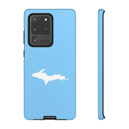 Michigan Upper Peninsula Tough Phone Case (DTW Blue w/ UP Outline) | Samsung & Pixel Android