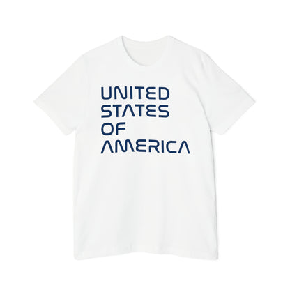 'United States of America' T-Shirt (Space Agency Font) | Made in USA