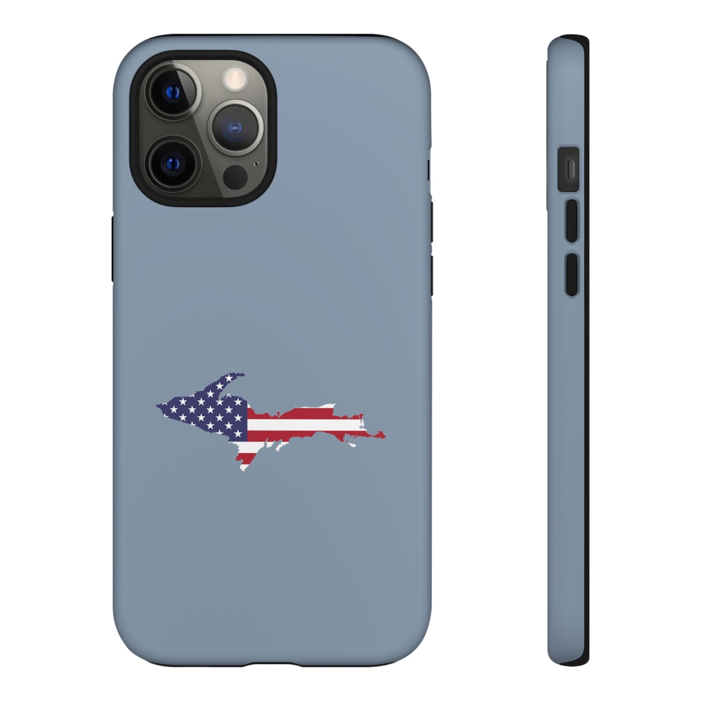 Michigan Upper Peninsula Tough Phone Case (B-24 Liberator Grey w/ UP USA Outline) | Apple iPhone