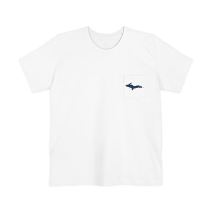 Michigan Upper Peninsula Pocket T-Shirt (w/ UP Outline) | Unisex Standard