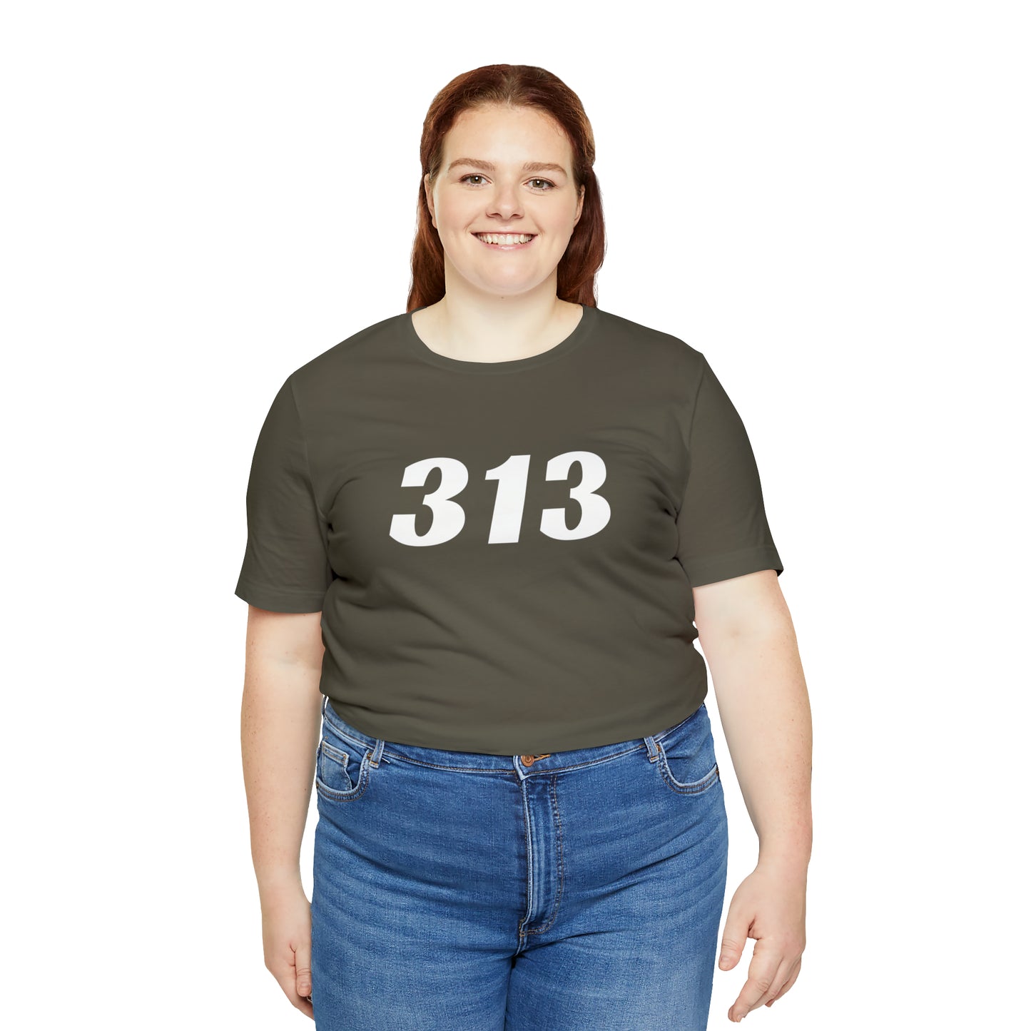 Detroit '313' T-Shirt (Racing Font) | Unisex Standard Fit