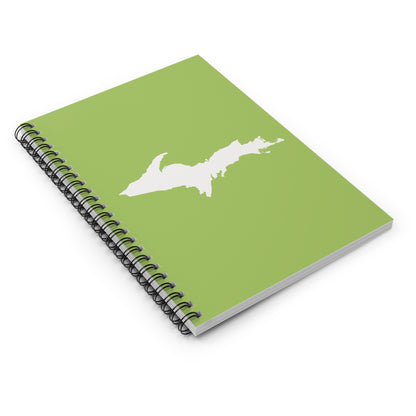 Michigan Upper Peninsula Spiral Notebook (w/ UP Outline) | Gooseberry Green