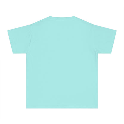 Michigan Upper Peninsula T-Shirt (w/ Pink UP Outline) | Youth Garment-Dyed