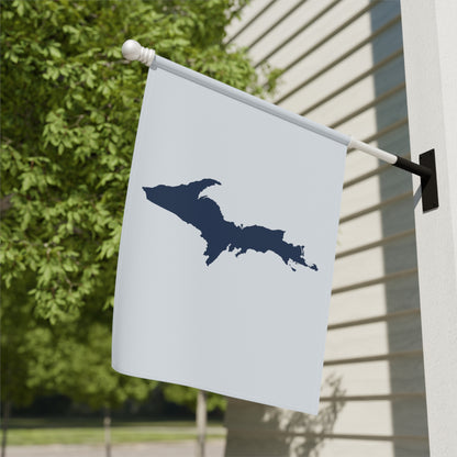 Michigan Upper Peninsula Home & Garden Flag (w/ UP Outline) | Gossy White