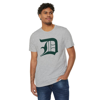 Detroit 'Old English D' T-Shirt (Laconic Green) | Unisex Recycled Organic