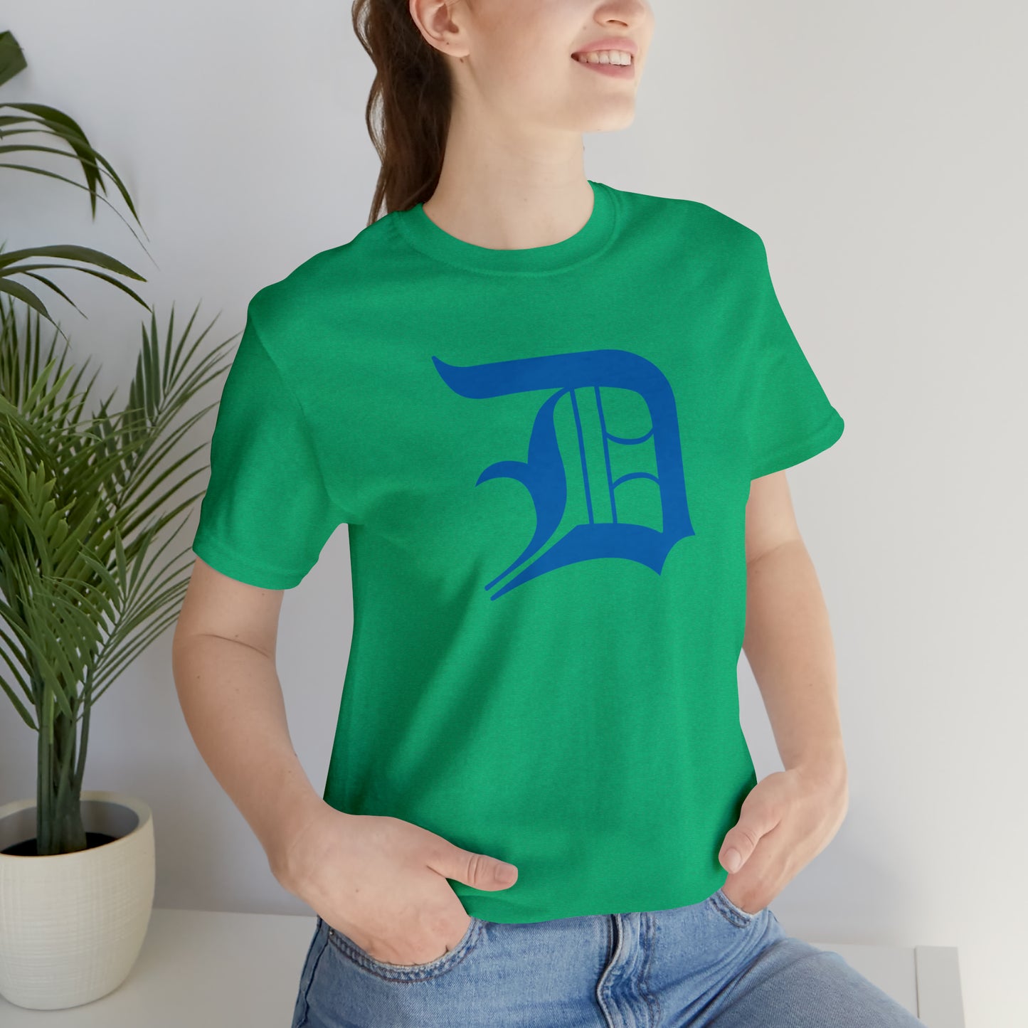 Detroit 'Old English D' T-Shirt (Azure) | Unisex Standard