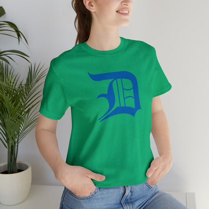 Detroit 'Old English D' T-Shirt (Azure) | Unisex Standard