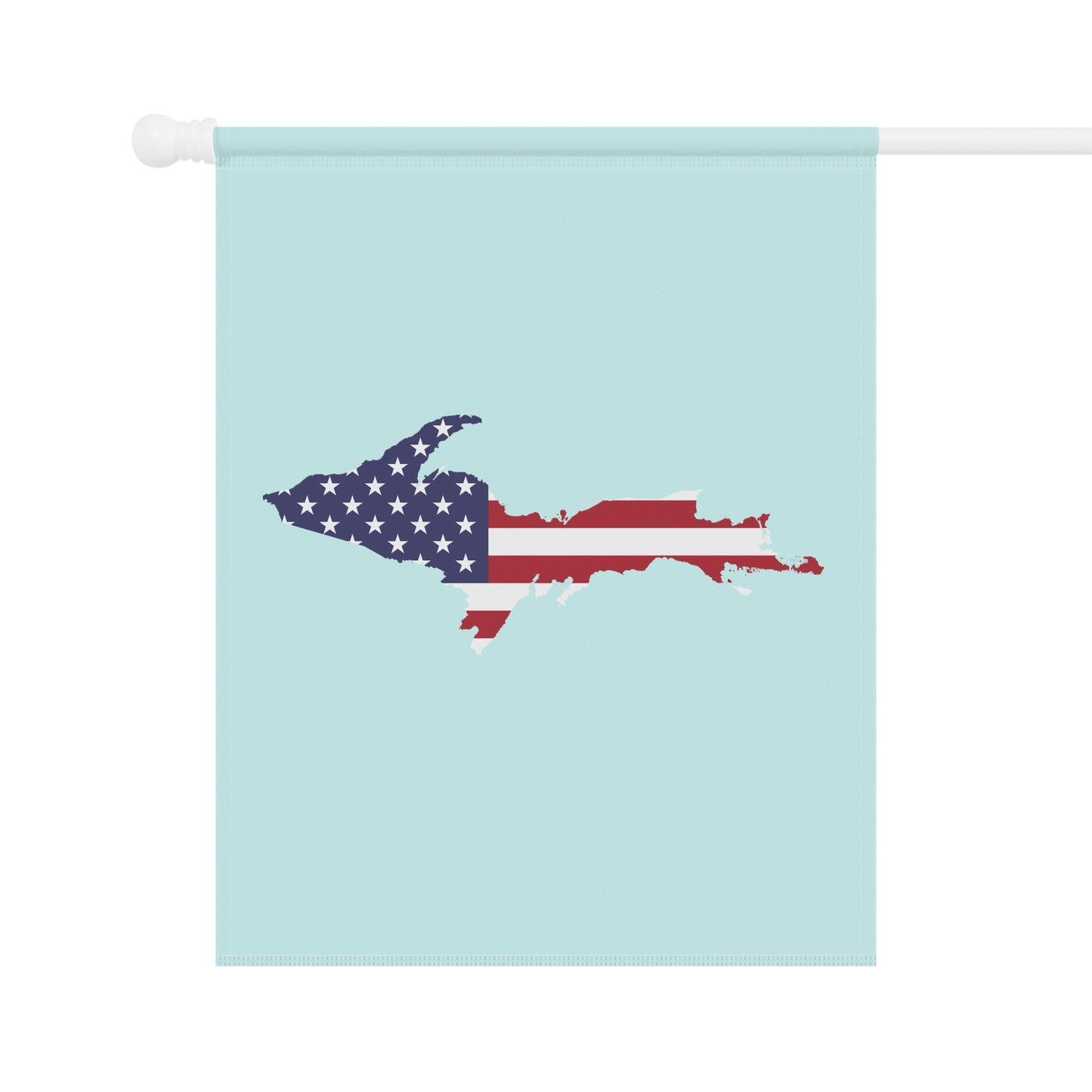 Michigan Upper Peninsula Home & Garden Flag (w/ UP USA Flag) | Cyan