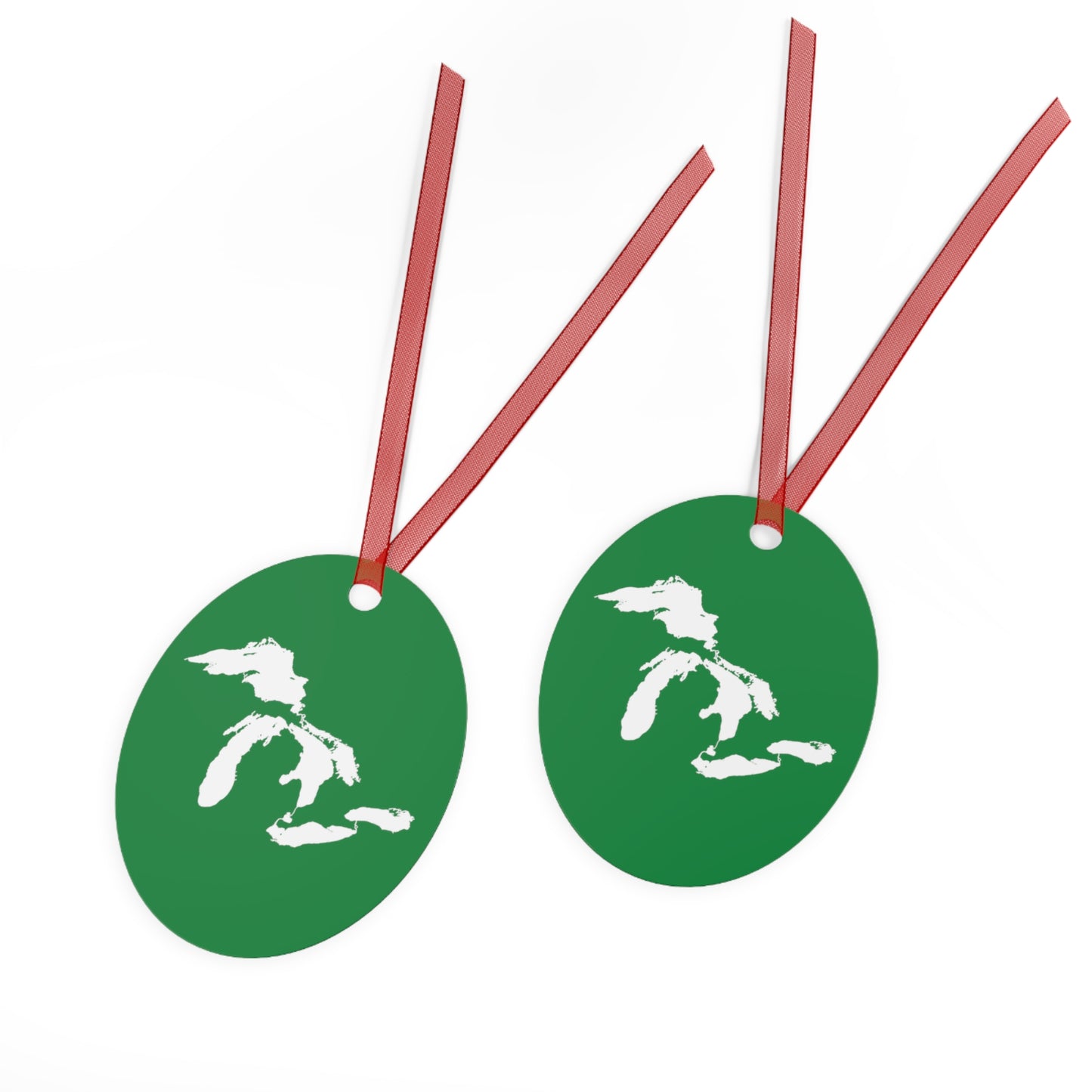 Great Lakes Christmas Ornament | Metal - Yuletide Green