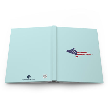 Michigan Upper Peninsula Hardcover Journal (w/ UP USA Flag) | Ruled - Light Blue