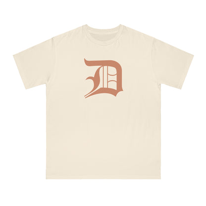 Detroit 'Old English D' T-Shirt (Copper Color) | Unisex Organic