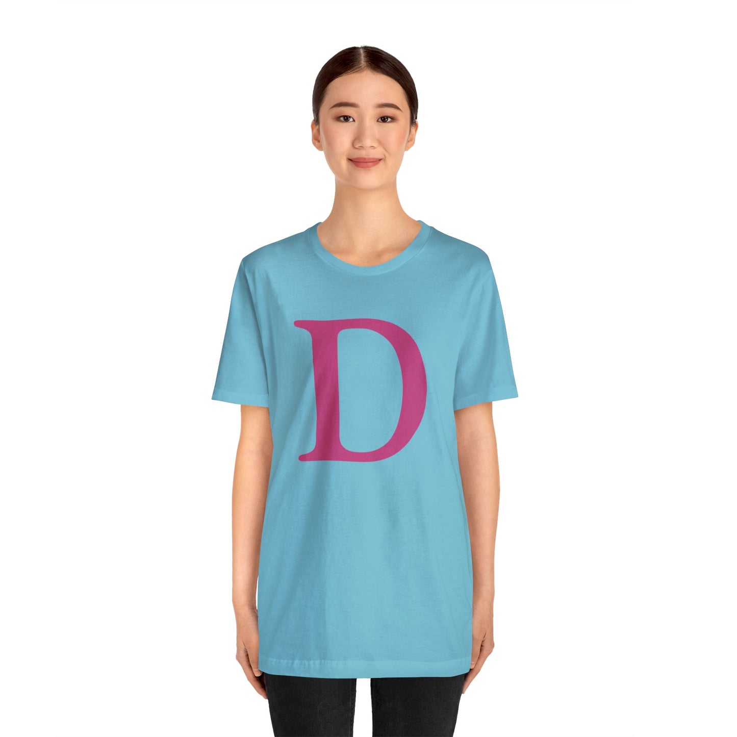 'Old French D' T-Shirt (Apple Blossom Pink) | Unisex Standard Fit