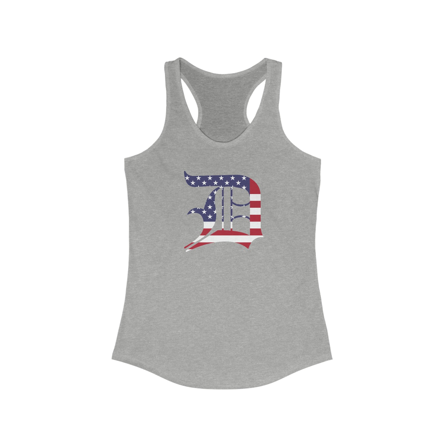 Detroit 'Old English D' Tank Top (Patriotic Edition) | Women's Racerback