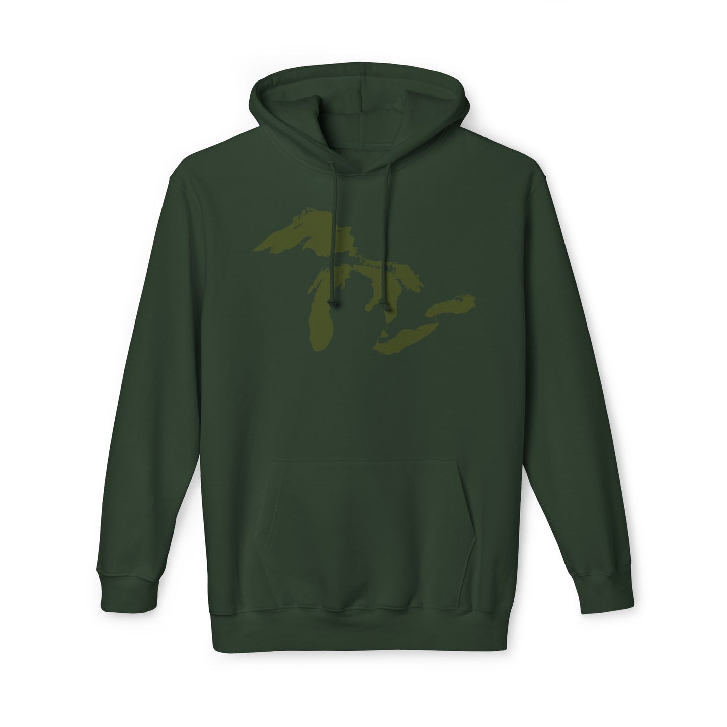 Great Lakes Ultrapremium Hoodie | Made in USA - Army Green