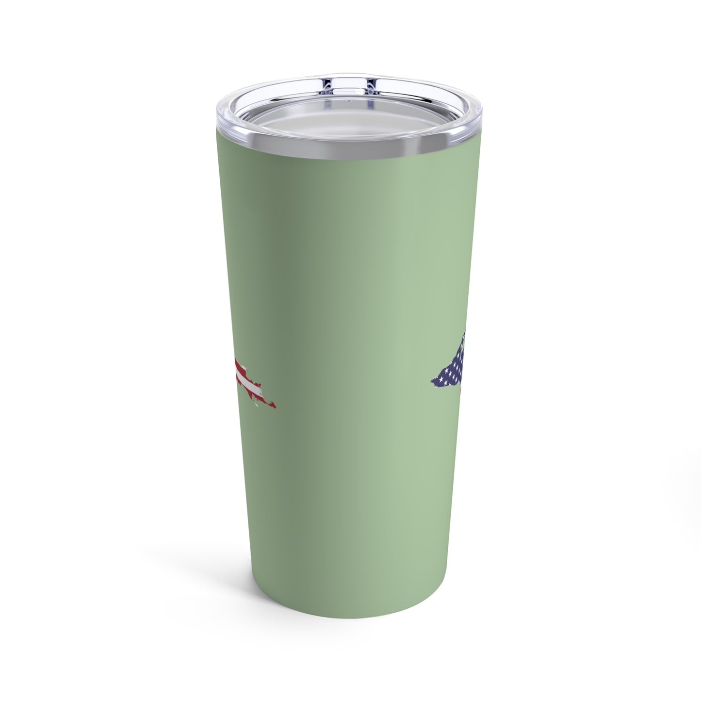 Michigan Upper Peninsula Tumbler (w/ UP USA Flag) | Tea Green - 20oz