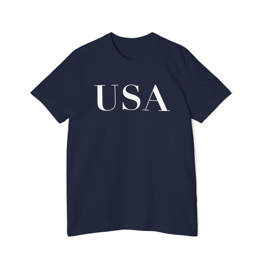 'USA' T-Shirt (Didone Font) | Made in USA