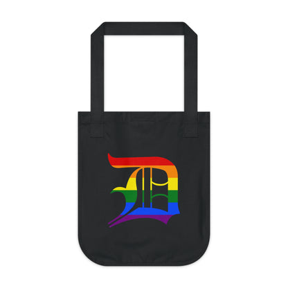 Detroit 'Old English D' Heavy Tote (Rainbow Pride Edition)