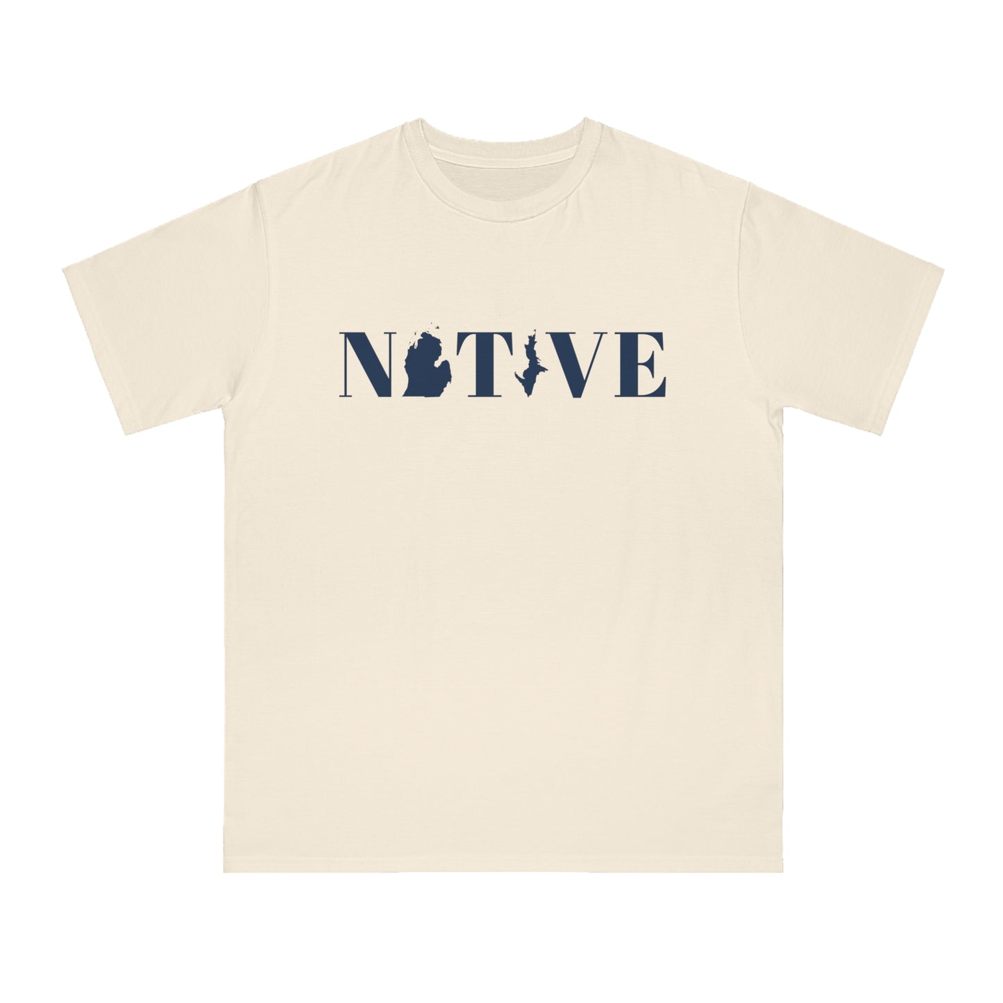 Michigan 'Native' T-Shirt (Didone Font) | Organic Unisex