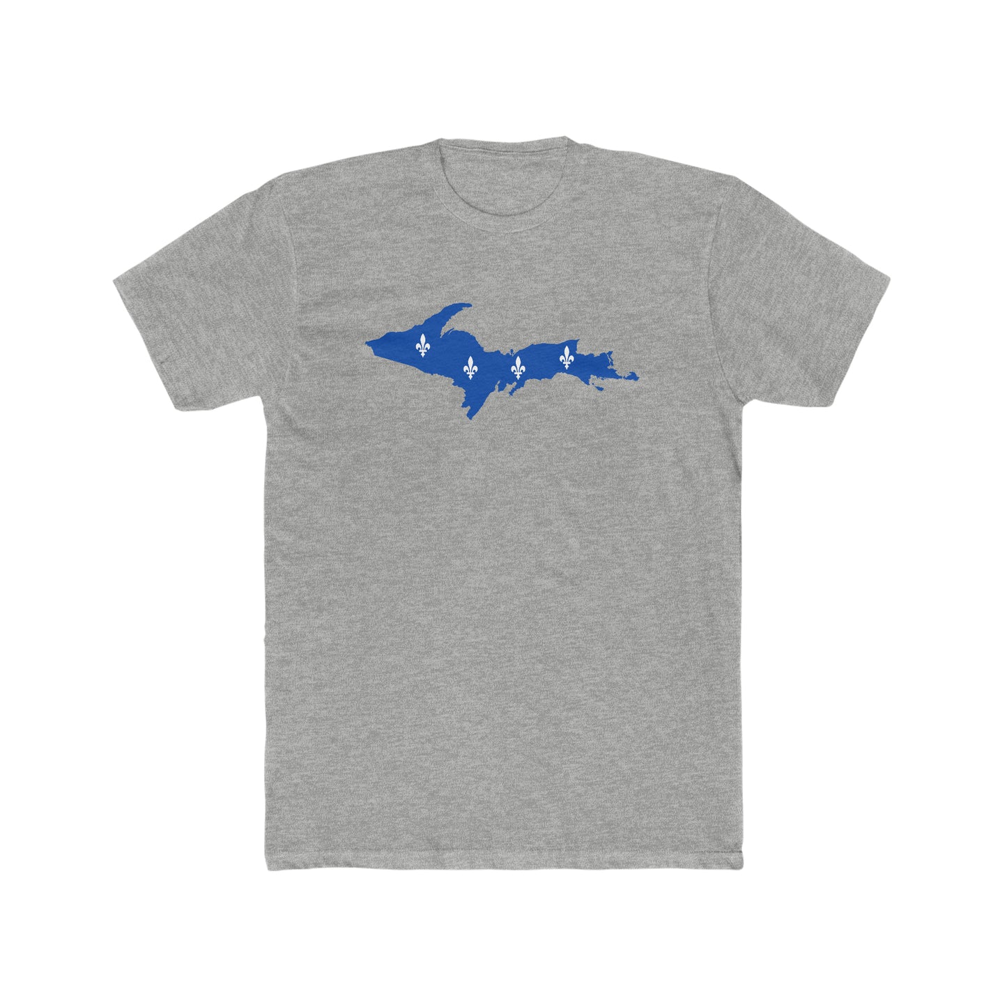 Michigan Upper Peninsula T-Shirt (w/ UP Quebec Flag Outline) | Men's Fitted