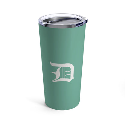 Detroit 'Old English D' Tumbler | Metallic Mint Green - 20oz