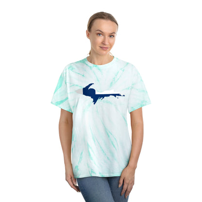 Michigan Upper Peninsula Tie-Dye T-Shirt (w/ UP Finland Flag) | Unisex Cyclone