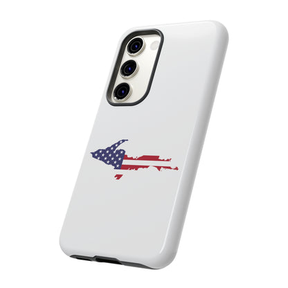 Michigan Upper Peninsula Tough Phone Case (w/ UP USA Flag Outline) | Samsung & Pixel Android