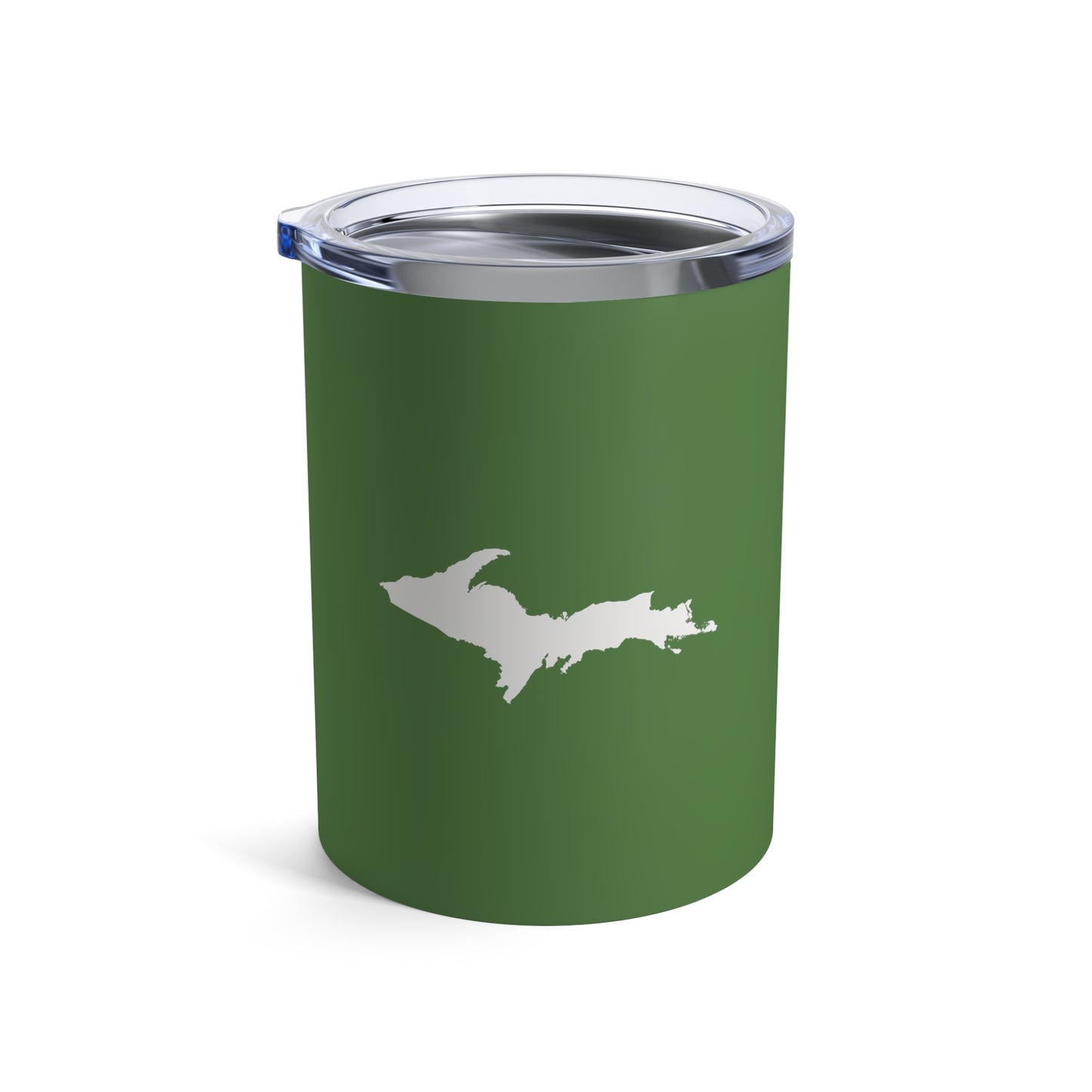 Michigan Upper Peninsula Tumbler (w/ UP Outline) | Pine Green - 10oz