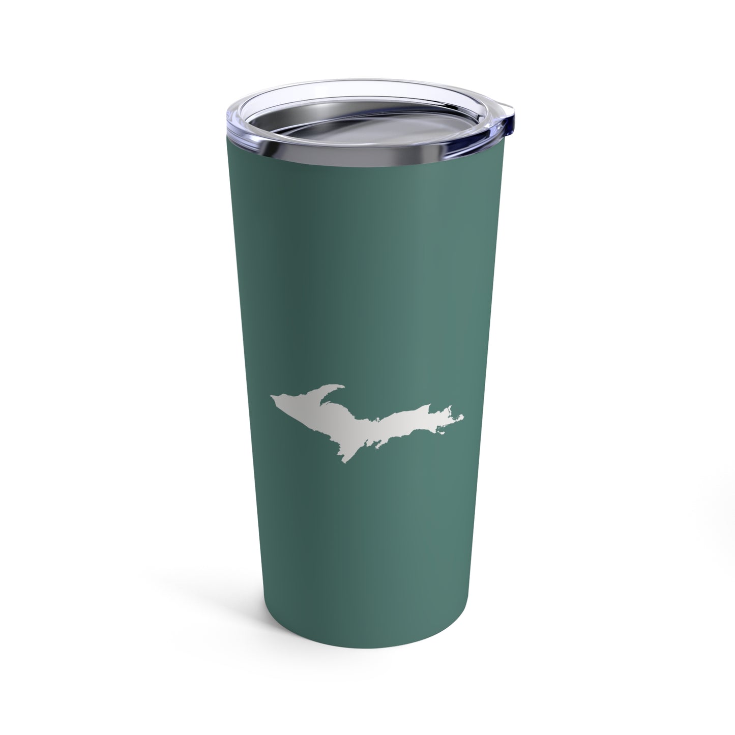 Michigan Upper Peninsula Tumbler (w/ UP Outline) | Copper Green - 20oz