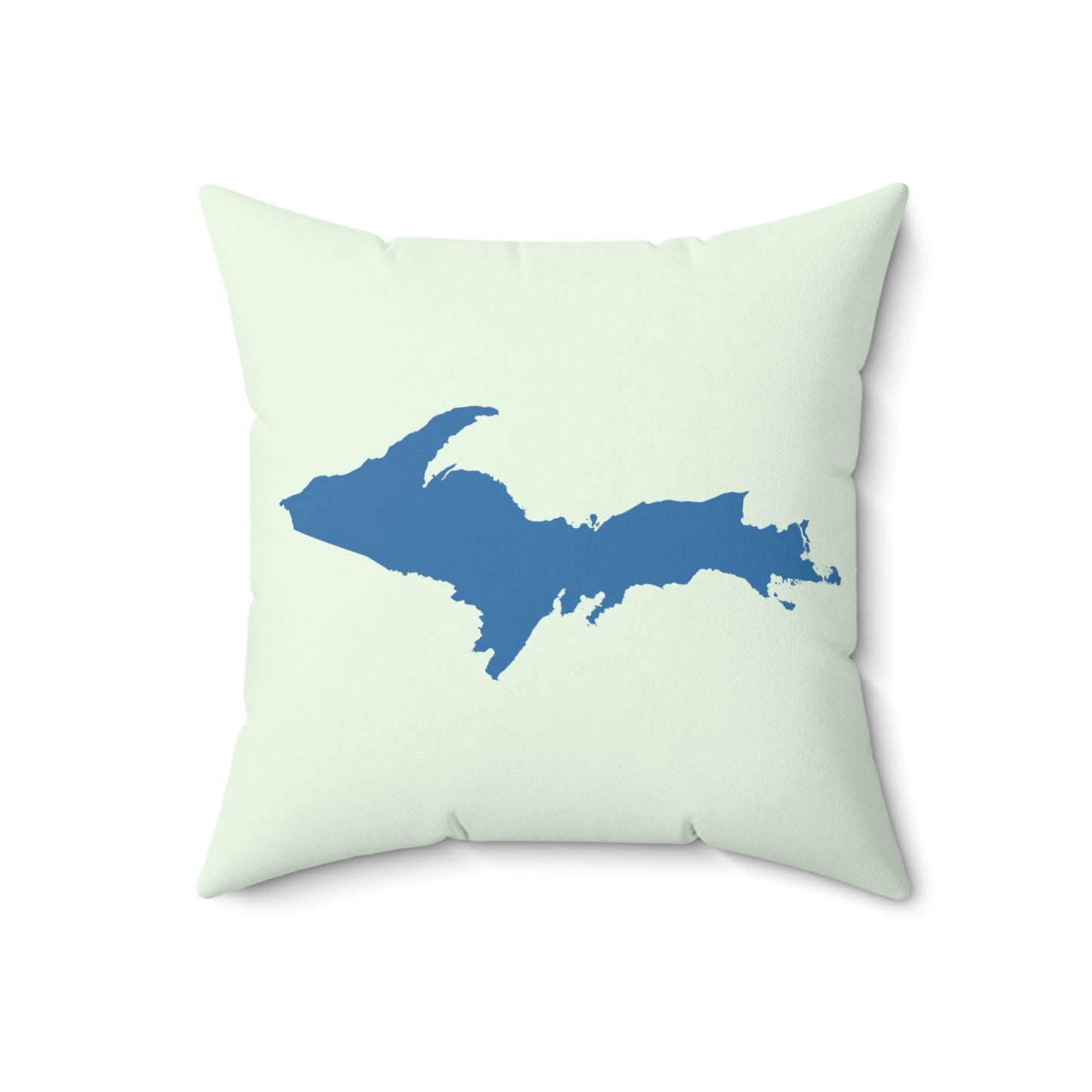 Michigan Upper Peninsula Accent Pillow (w/ UP Outline) | Dew Green