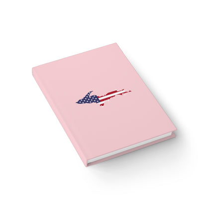 Michigan Upper Peninsula Blank Sketchbook (w/ UP USA Flag) | Pale Pink