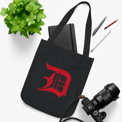 Detroit 'Old English D' Heavy Tote (Aliform Red)