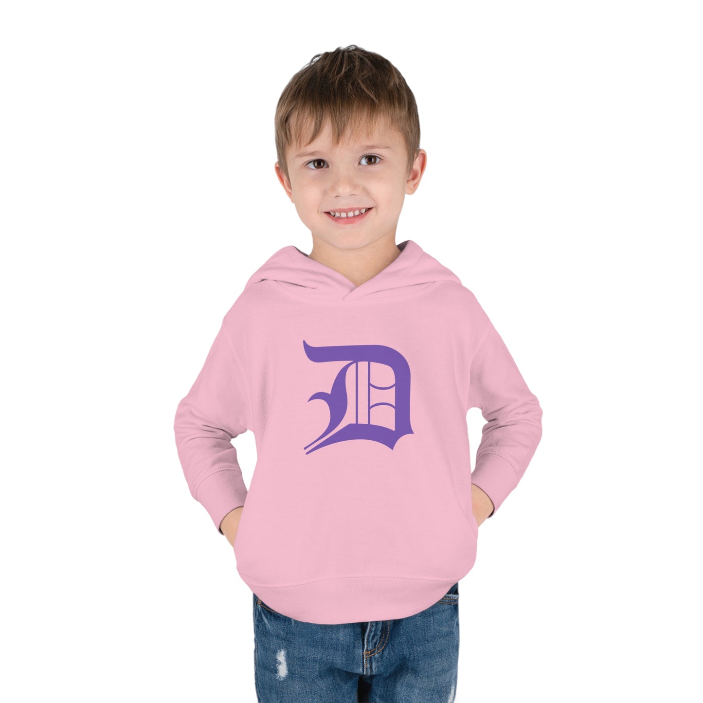 Detroit 'Old English D' Hoodie (Lake Iris) | Unisex Toddler