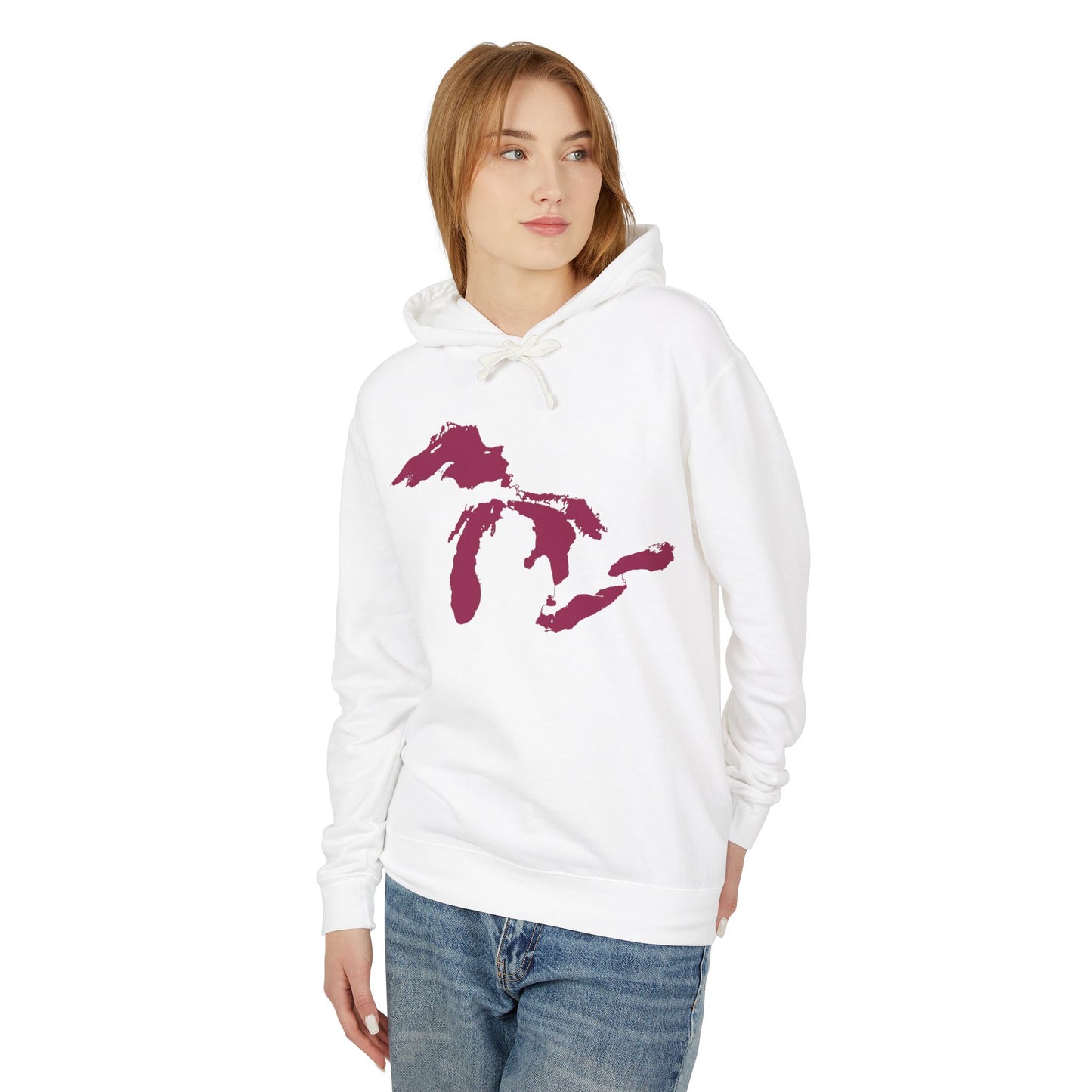 Great Lakes Lightweight Hoodie | Ruby Red