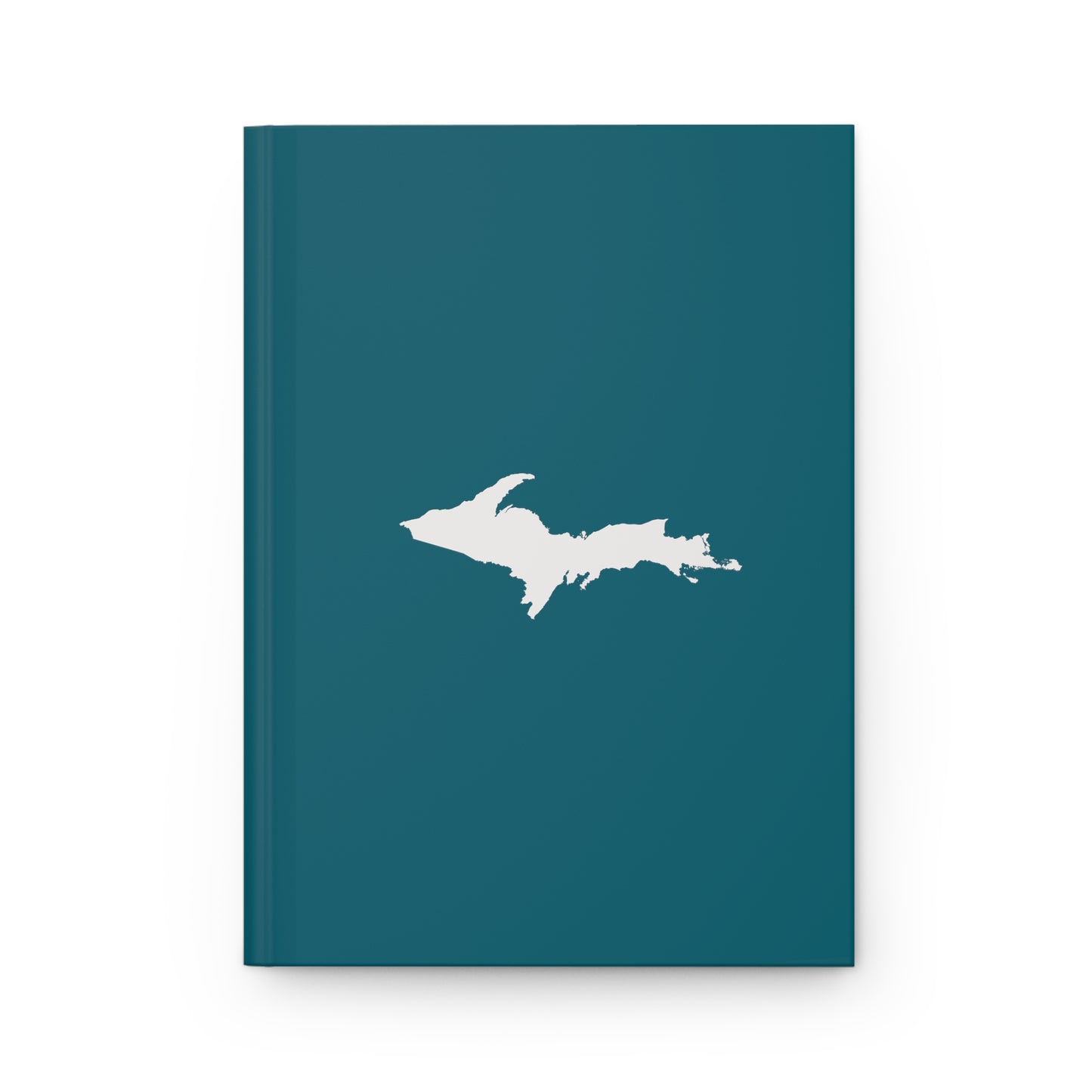 Michigan Upper Peninsula Hardcover Journal (Auburn Hills Teal w/ UP Outline) | Ruled - 150pgs