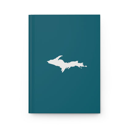 Michigan Upper Peninsula Hardcover Journal (Auburn Hills Teal w/ UP Outline) | Ruled - 150pgs