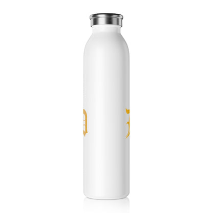 Detroit 'Old English D' Water Bottle (Gold) | 20oz Double-Walled