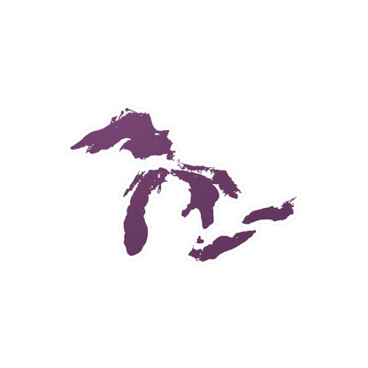 Great Lakes Kiss-Cut Windshield Decal | Plum