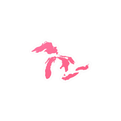 Great Lakes Kiss-Cut Windshield Decal | Rhodochrosite Pink