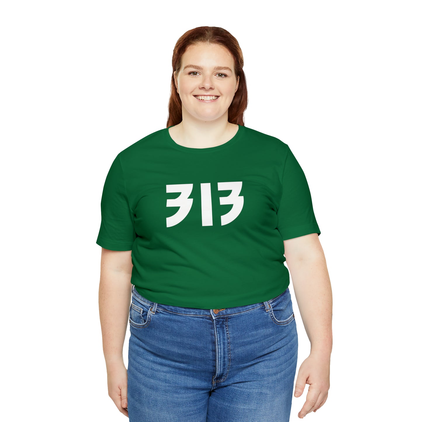 Detroit '313' T-Shirt (80s Glam Rock Font) | Unisex Standard Fit