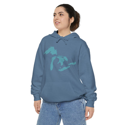 Great Lakes Hoodie (Huron Blue) | Unisex Garment-Dyed