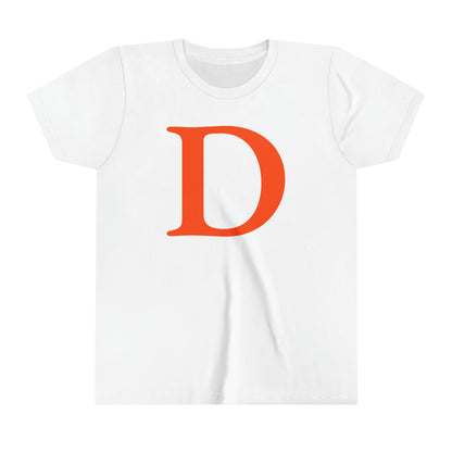 Detroit 'Old French D' T-Shirt (Maple Leaf Orange) | Youth Short Sleeve