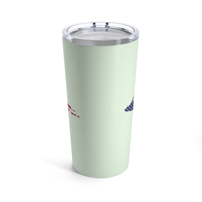 Michigan Upper Peninsula Tumbler (w/ UP USA Flag) | Dew Green - 20oz