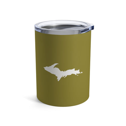 Michigan Upper Peninsula Tumbler (w/ UP Outline) | Scrub Gold - 10oz