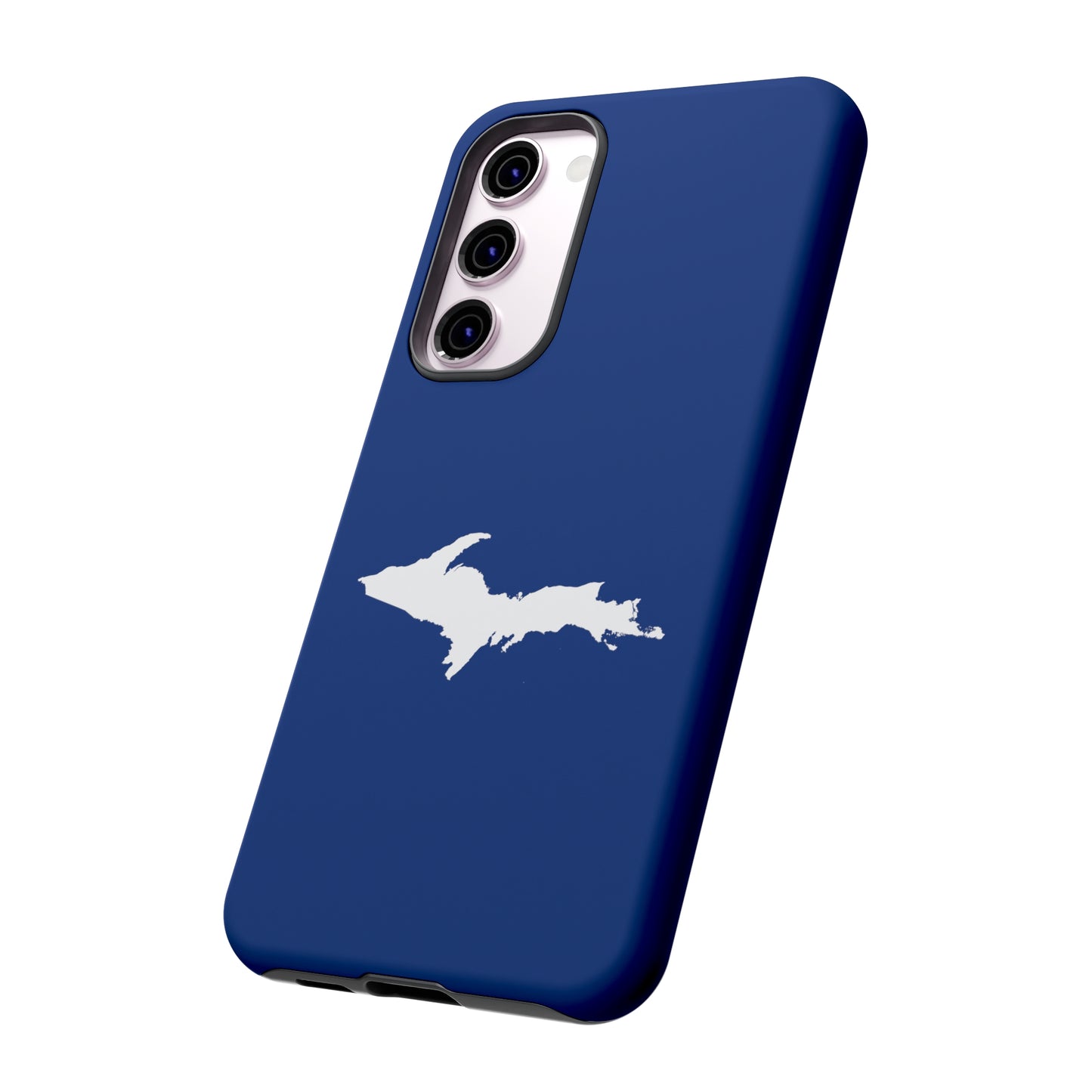 Michigan Upper Peninsula Tough Phone Case (Dearborn Blue w/ UP Outline) | Samsung & Pixel Android