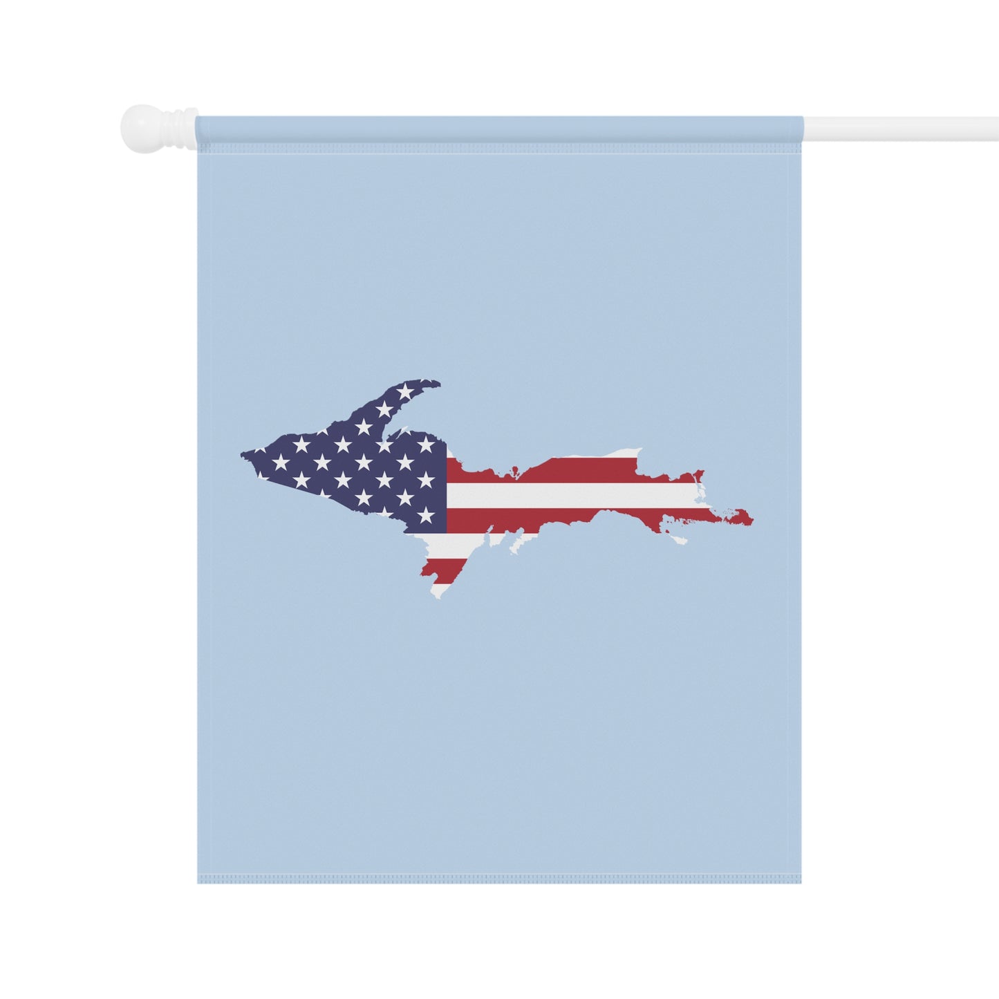 Michigan Upper Peninsula Home & Garden Flag (w/ UP USA Flag) | Light Blue