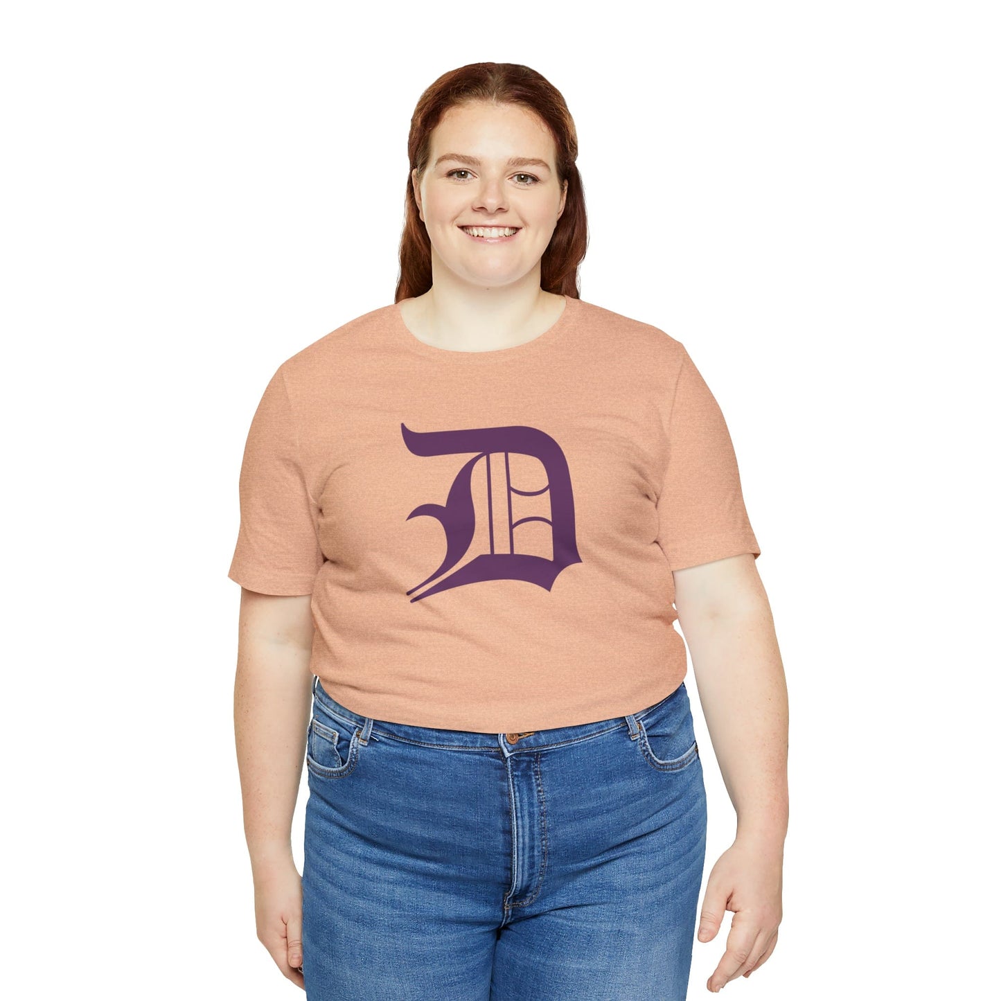 Detroit 'Old English D' T-Shirt (Plum) | Unisex Standard