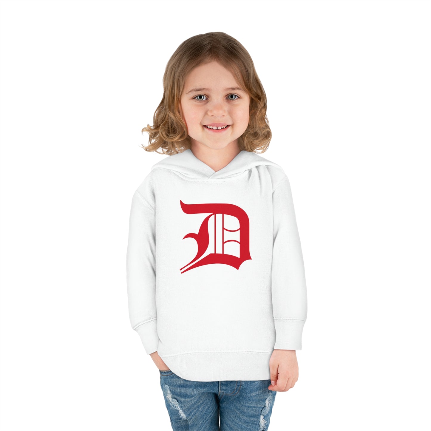 Detroit 'Old English D' Hoodie (Aliform Red) | Unisex Toddler