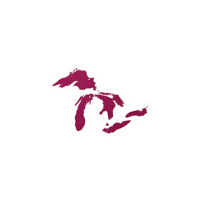 Great Lakes Kiss-Cut Windshield Decal | Ruby Red