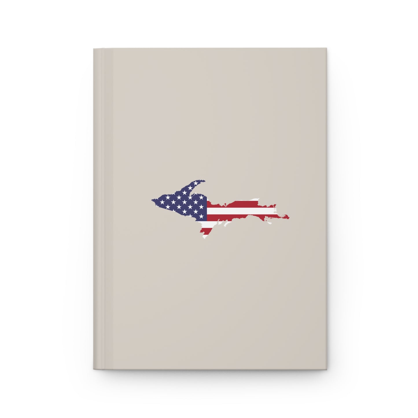 Michigan Upper Peninsula Hardcover Journal (w/ UP USA Flag) | Ruled - Canvas Color