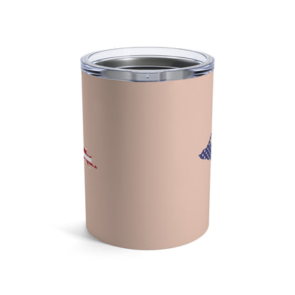 Michigan Upper Peninsula Tumbler (w/ UP USA Flag) | Rose Gold - 10oz